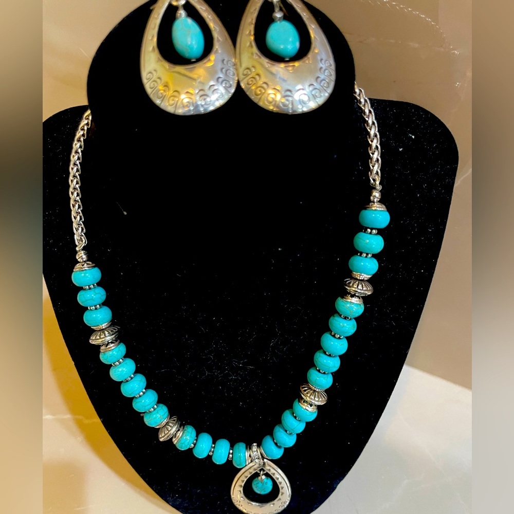 Brighton Turquoise Necklace & Earring set